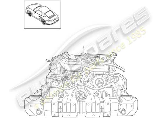 a part diagram from the Porsche 911 T/GT2RS parts catalogue