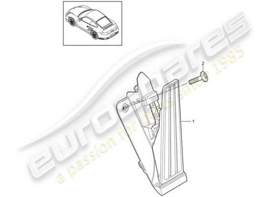 a part diagram from the Porsche 911 T/GT2RS parts catalogue