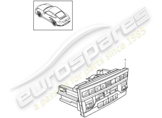 a part diagram from the Porsche 911 T/GT2RS parts catalogue