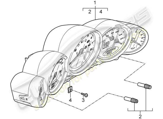 a part diagram from the Porsche 911 T/GT2RS parts catalogue