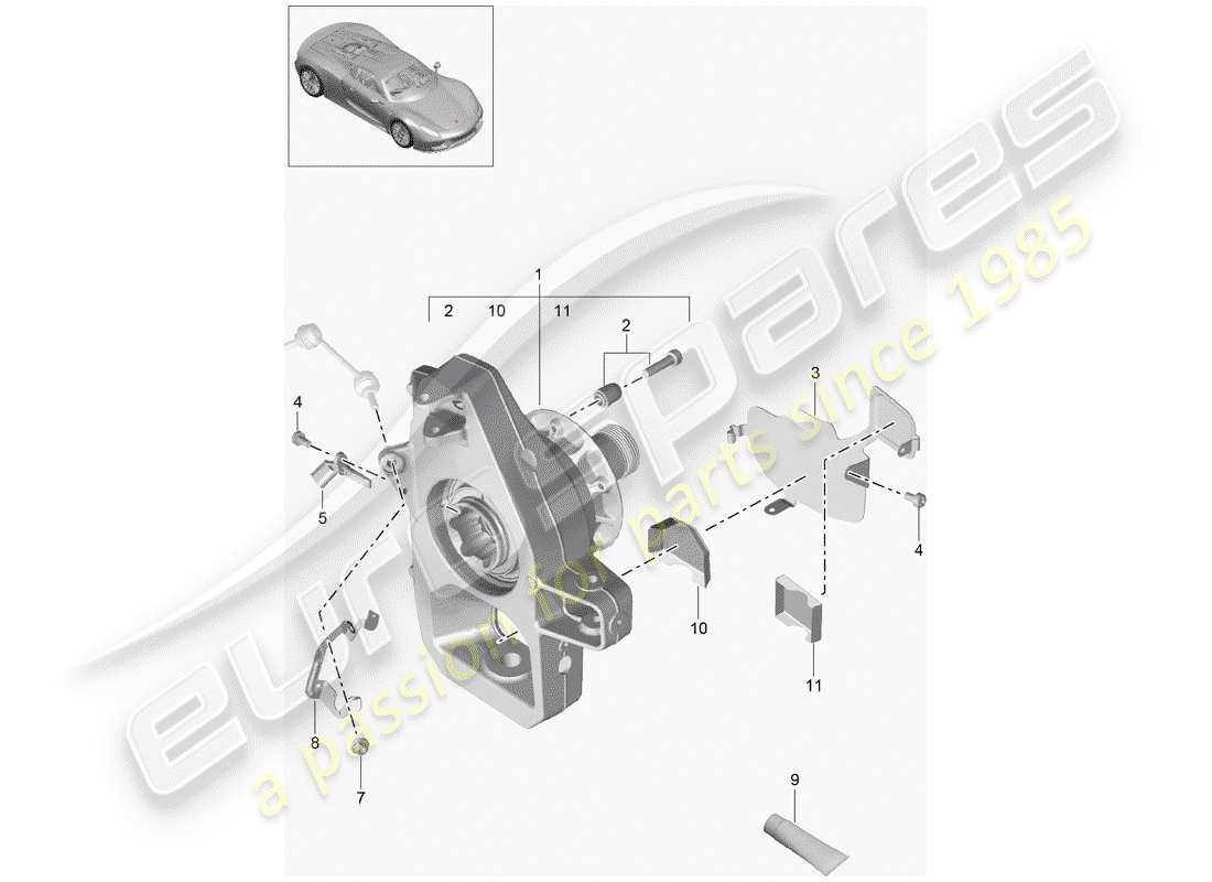 Part diagram containing part number 4E0927803F