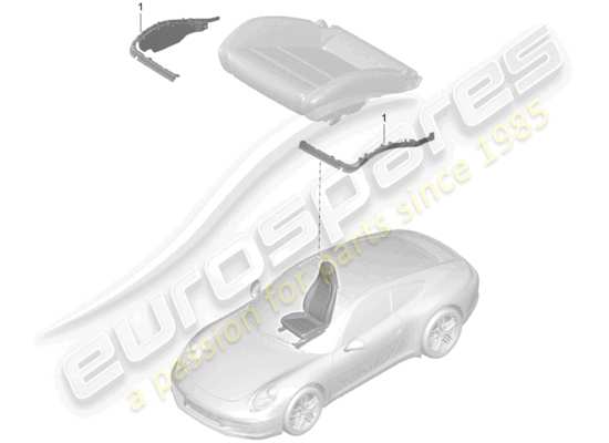 a part diagram from the Porsche 991 parts catalogue