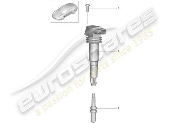 a part diagram from the Porsche 991 (2012) parts catalogue