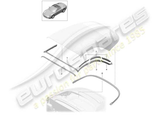 a part diagram from the Porsche 991 parts catalogue