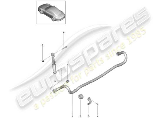 a part diagram from the Porsche 991 parts catalogue