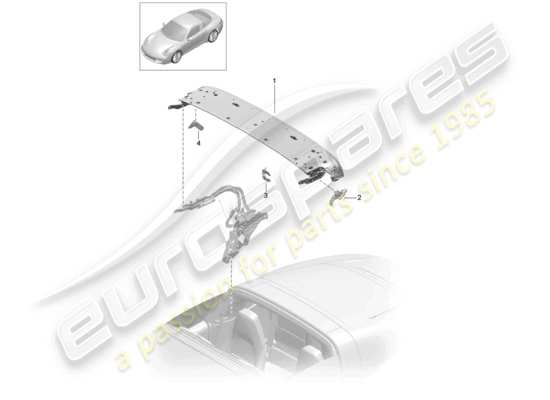 a part diagram from the Porsche 991 parts catalogue