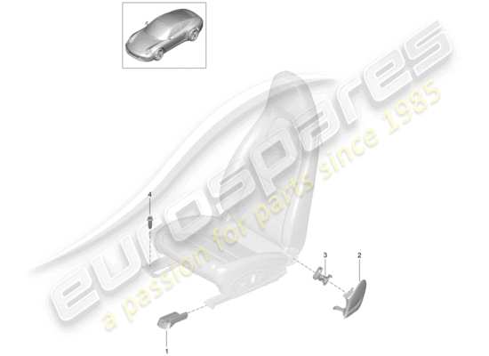 a part diagram from the Porsche 991 parts catalogue