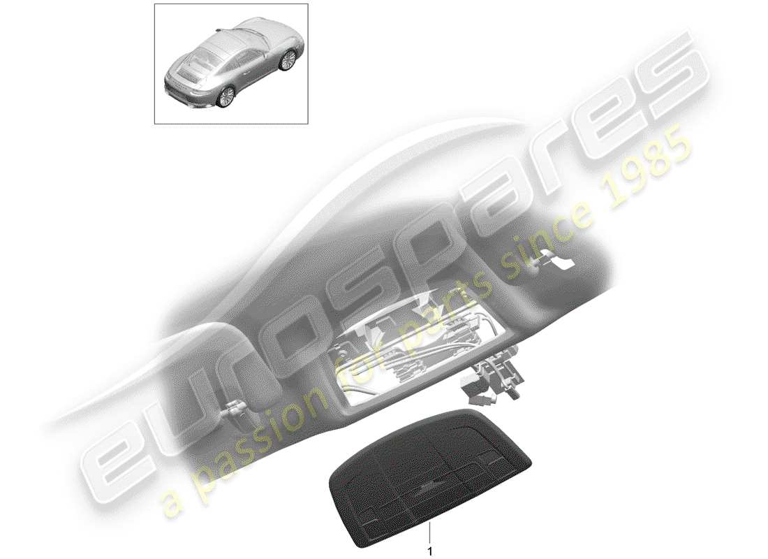 Porsche 991 Gen. 2 (2017) BRACKET Part Diagram