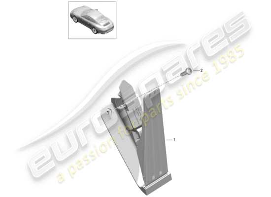 a part diagram from the Porsche 991 Gen. 2 parts catalogue