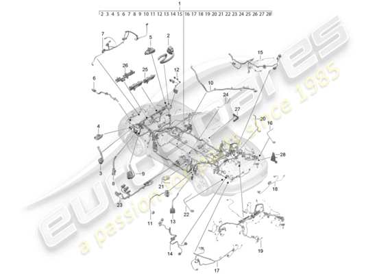 a part diagram from the Porsche 991 Gen. 2 (2018) parts catalogue