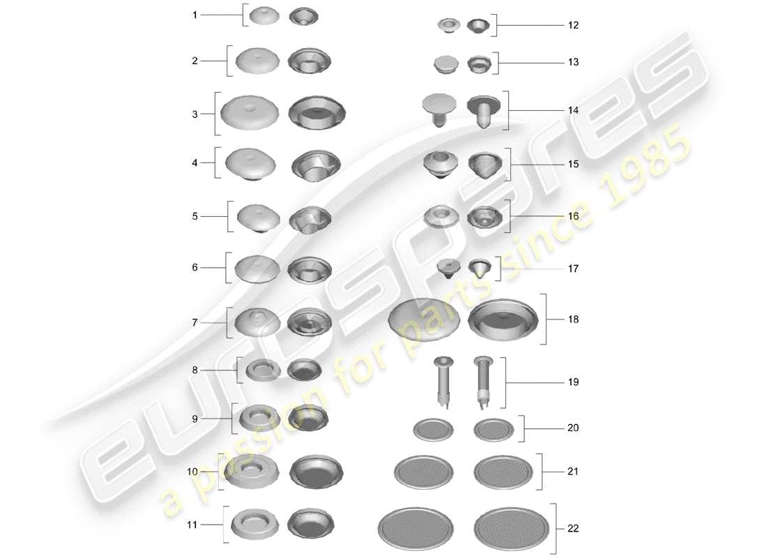 Porsche 991 Gen. 2 (2020) PLUG Part Diagram