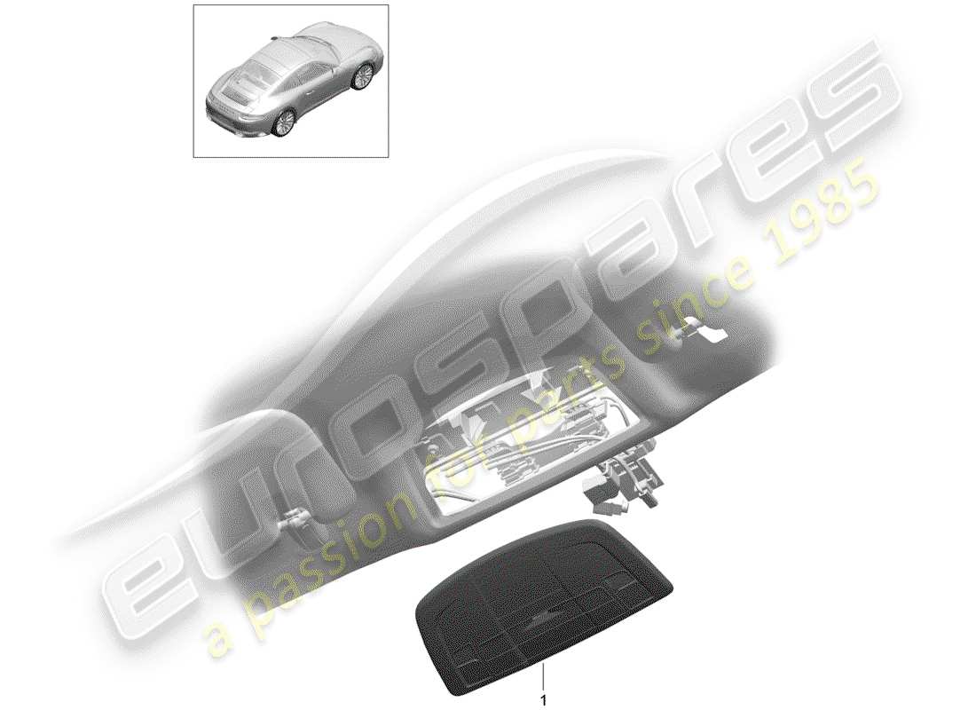 Porsche 991 Gen. 2 (2020) BRACKET Part Diagram