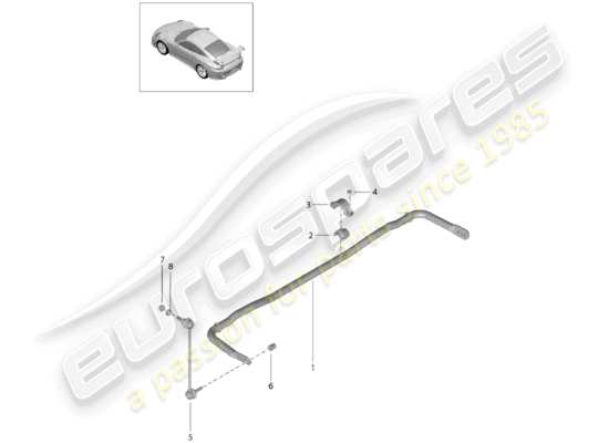 a part diagram from the Porsche 991 Turbo (2014) parts catalogue