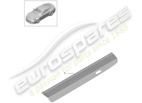 a part diagram from the Porsche 991 Turbo (2014) parts catalogue