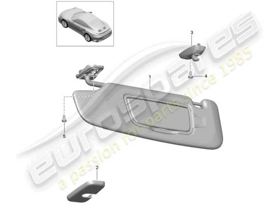 a part diagram from the Porsche 991 Turbo (2015) parts catalogue