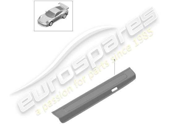 a part diagram from the Porsche 991 Turbo (2016) parts catalogue