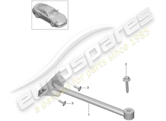 a part diagram from the Porsche 991 Turbo parts catalogue