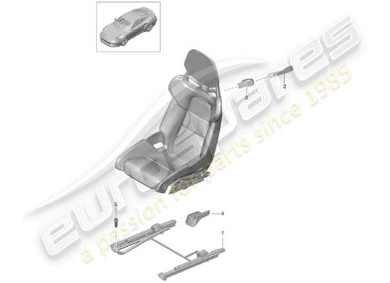 a part diagram from the Porsche 991 Turbo parts catalogue