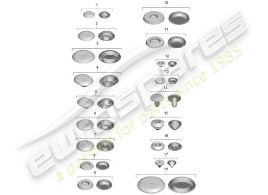 a part diagram from the Porsche 991 Turbo parts catalogue