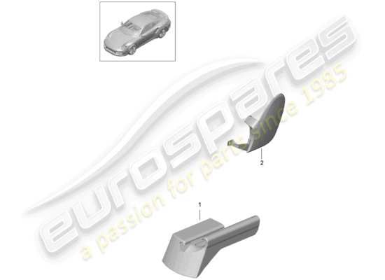 a part diagram from the Porsche 991 Turbo parts catalogue