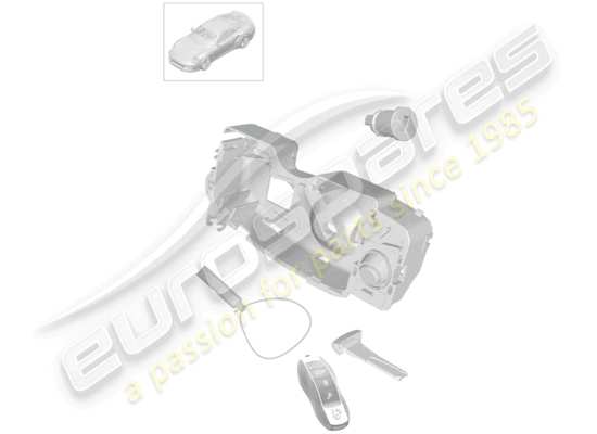 a part diagram from the Porsche 991 Turbo parts catalogue