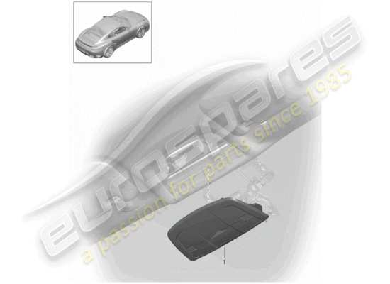 a part diagram from the Porsche 991 Turbo parts catalogue