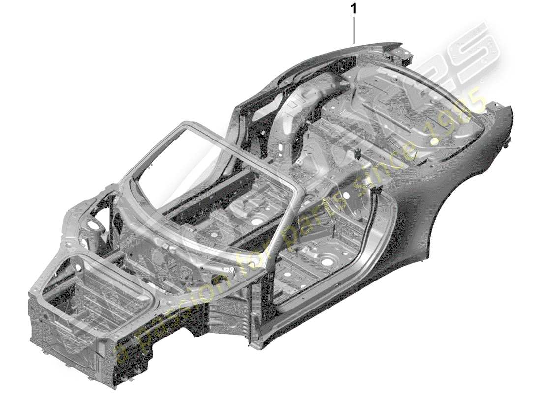 Porsche 991R/GT3/RS (2014) car body Parts Diagram