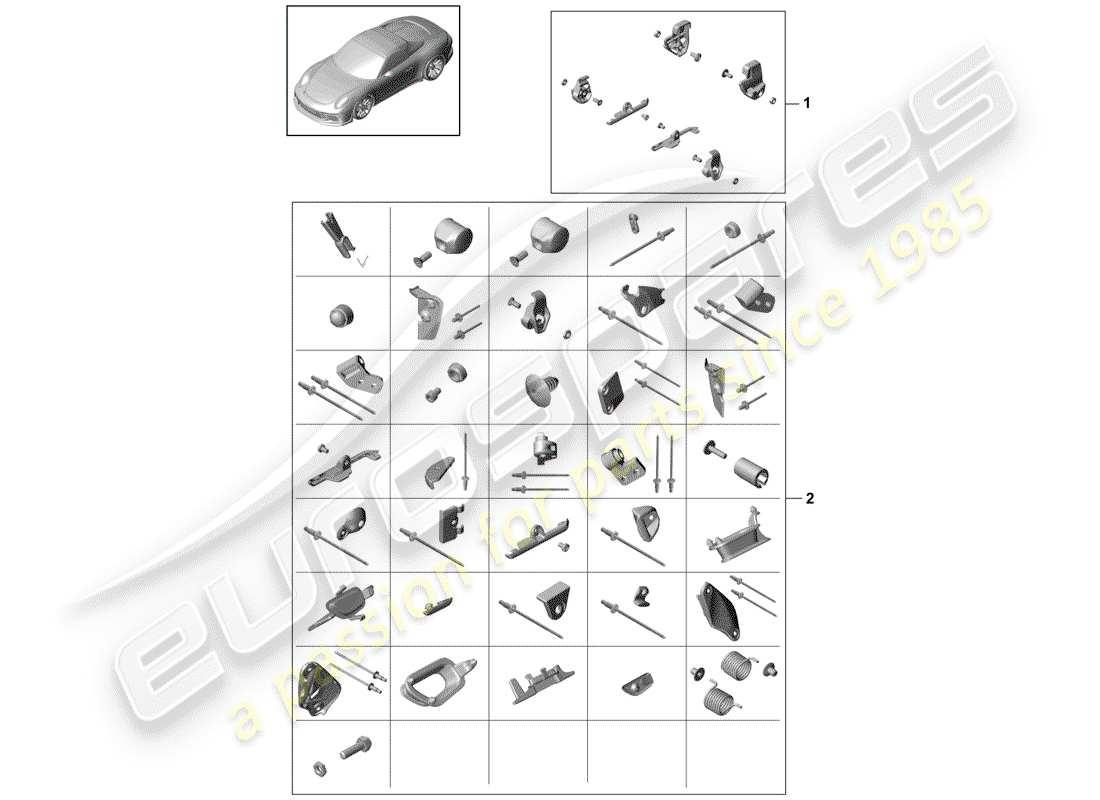 Porsche 991R/GT3/RS (2015) SUNDRY Part Diagram