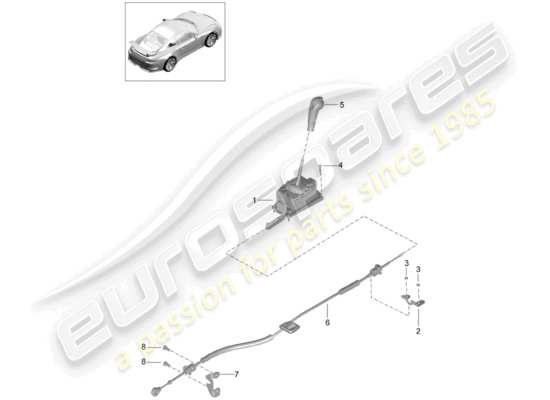 a part diagram from the Porsche 991R/GT3/RS parts catalogue