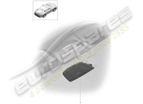 a part diagram from the Porsche 991R/GT3/RS parts catalogue