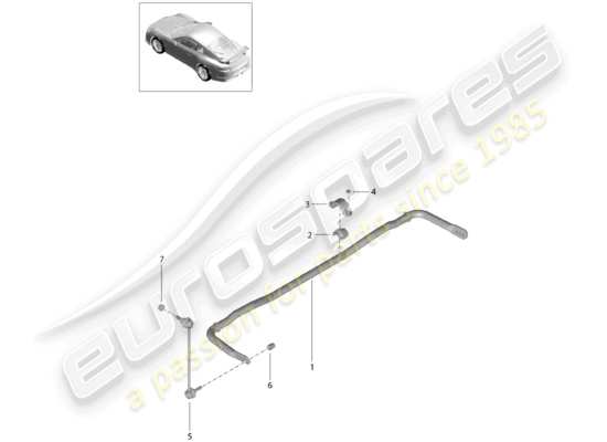 a part diagram from the Porsche 991R/GT3/RS (2016) parts catalogue