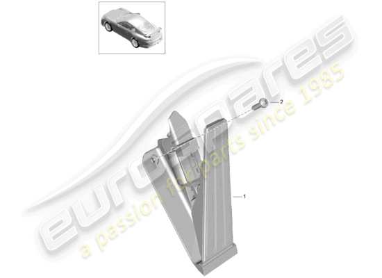 a part diagram from the Porsche 991R/GT3/RS parts catalogue