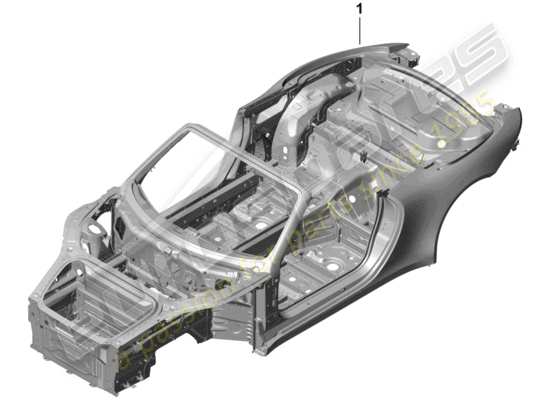 a part diagram from the Porsche 991R/GT3/RS parts catalogue