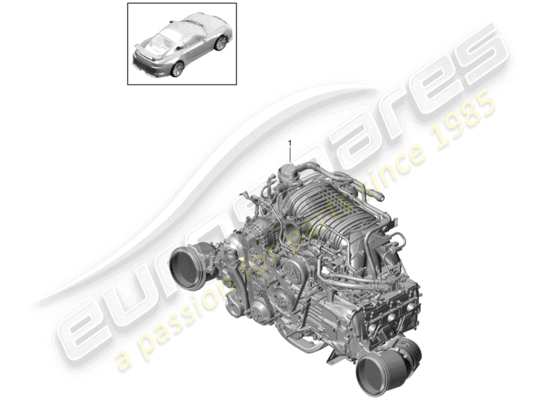 a part diagram from the Porsche 991R/GT3/RS parts catalogue