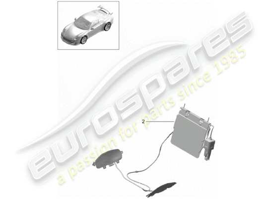 a part diagram from the Porsche 991R/GT3/RS (2019) parts catalogue