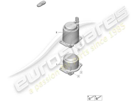 a part diagram from the Porsche 992 parts catalogue