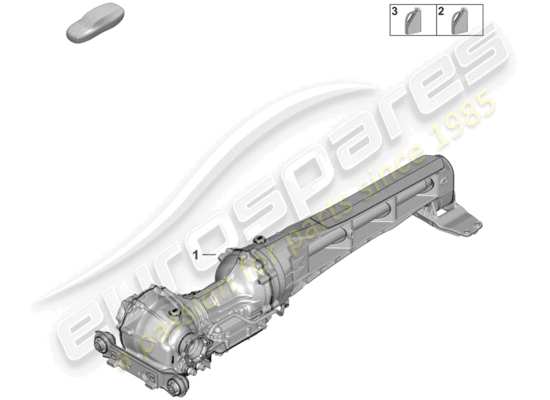 a part diagram from the Porsche 992 parts catalogue