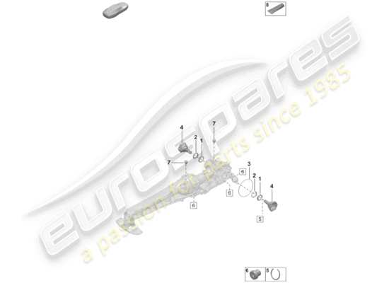 a part diagram from the Porsche 992 parts catalogue