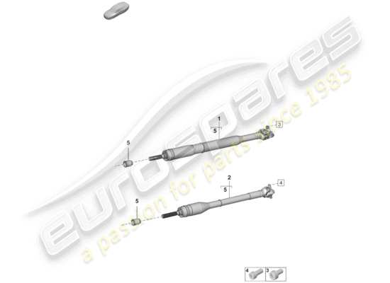 a part diagram from the Porsche 992 parts catalogue