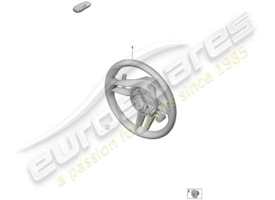 a part diagram from the Porsche 992 parts catalogue