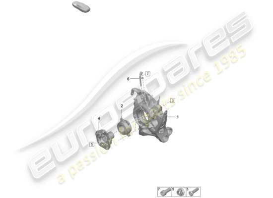 a part diagram from the Porsche 992 parts catalogue