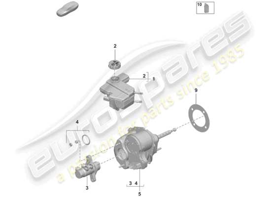 a part diagram from the Porsche 992 parts catalogue