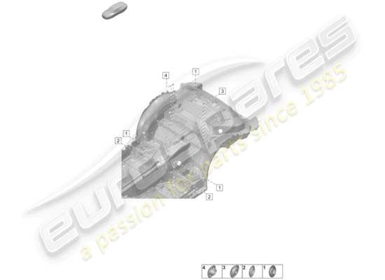 a part diagram from the Porsche 992 parts catalogue