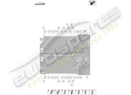 a part diagram from the Porsche 992 parts catalogue