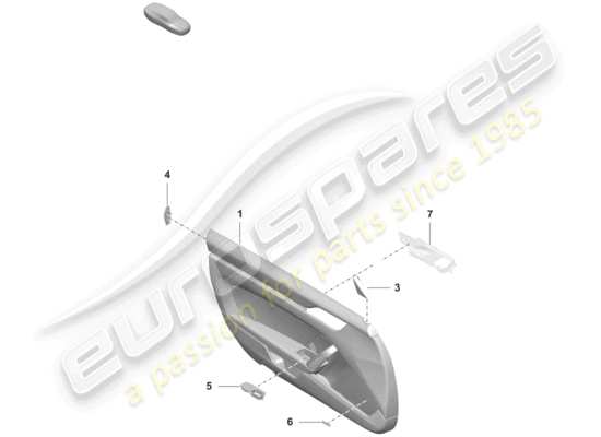 a part diagram from the Porsche 992 parts catalogue