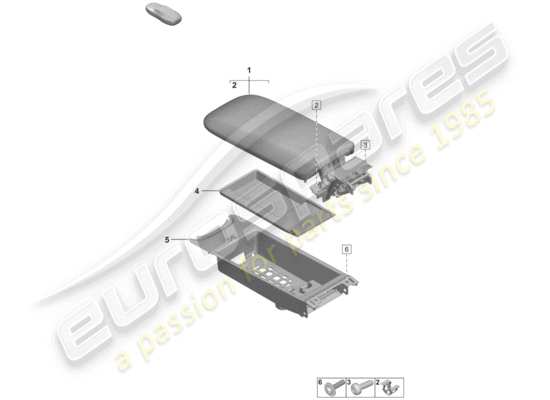 a part diagram from the Porsche 992 parts catalogue