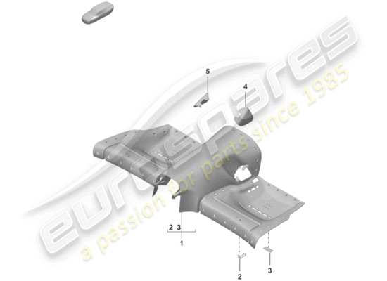 a part diagram from the Porsche 992 parts catalogue