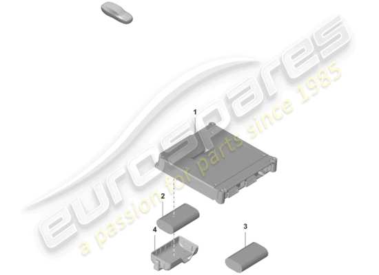 a part diagram from the Porsche 992 parts catalogue