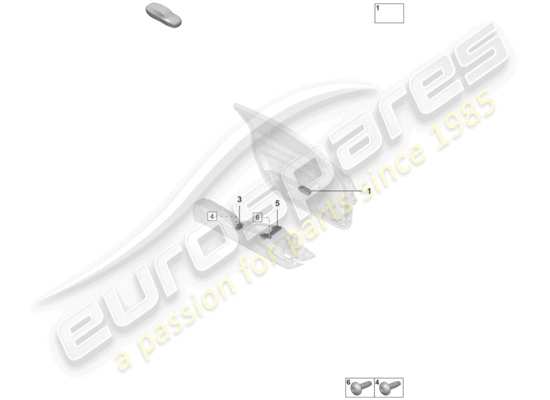 a part diagram from the Porsche 992 parts catalogue