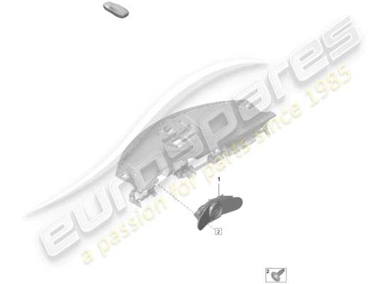 a part diagram from the Porsche 992 parts catalogue